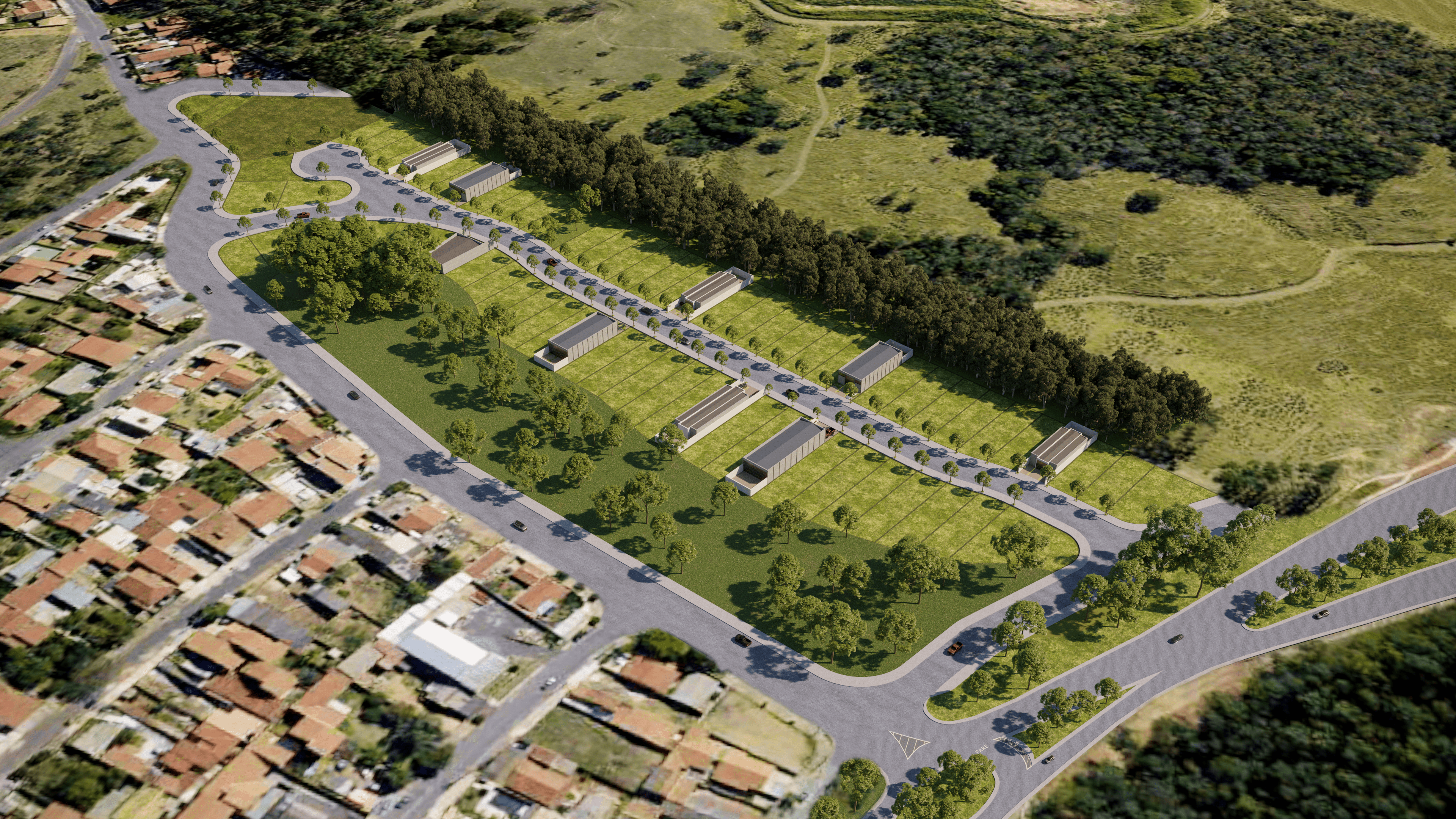 Visão Superior Lateral Direita Real Estate